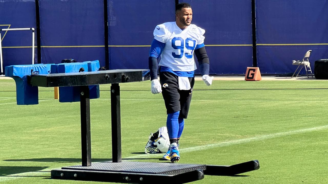The Rams decided to leave Aaron Donald in California.