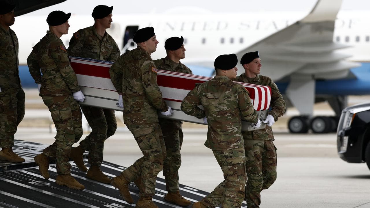 Dignified transfer of US service members