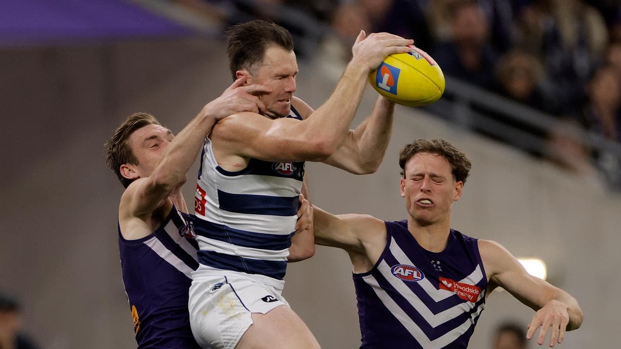 Geelong veteran Patrick Dangerfield kept the Cats in the game.