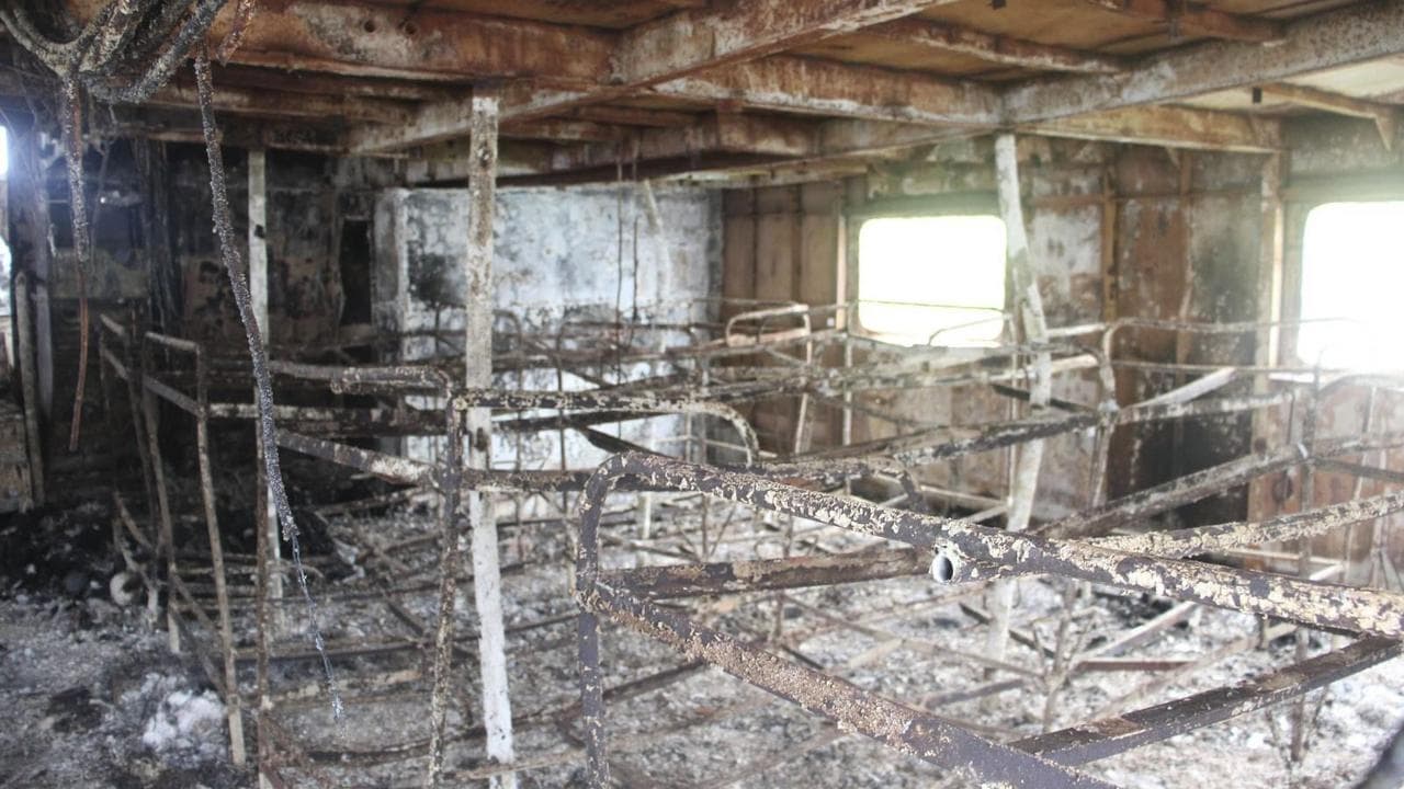 Aftermath of ferry fire
