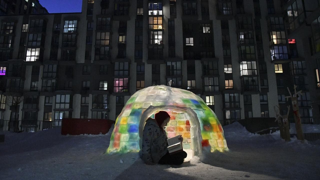 A girl reading a book