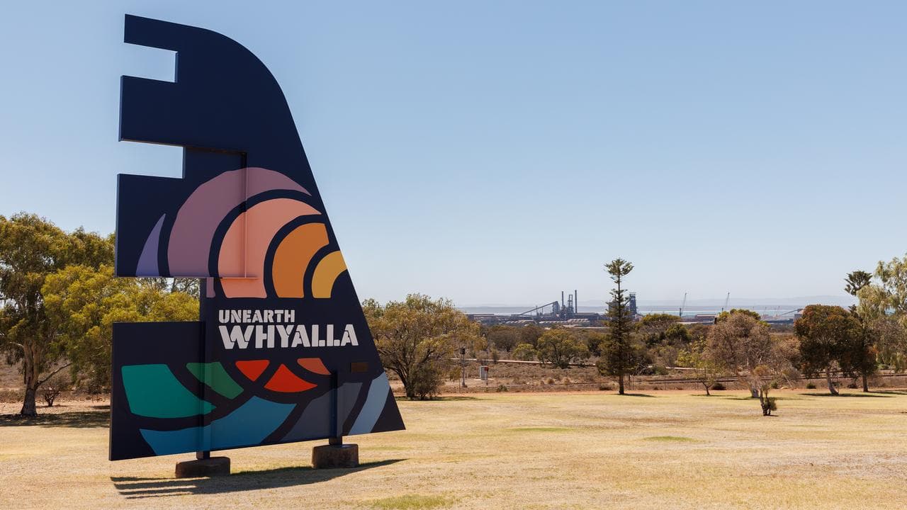 A general view of Whyalla signage