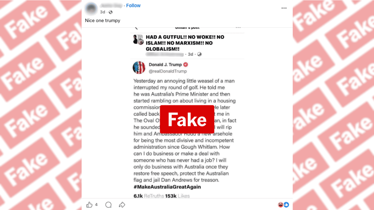 A screenshot of a Facebook post.