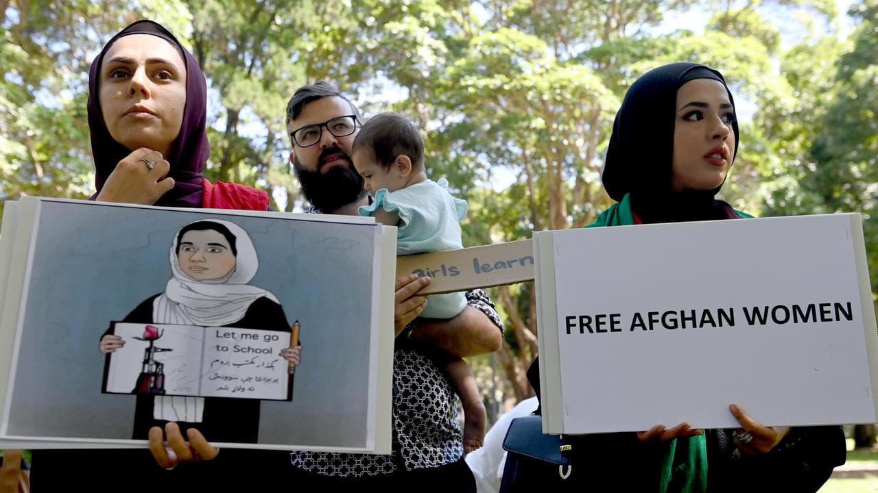 Members of the Australian Afghan community