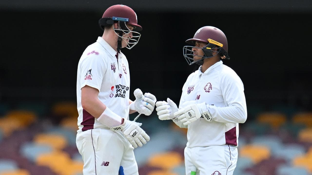 (L-R) Matt Renshaw and Usman Khawaja.