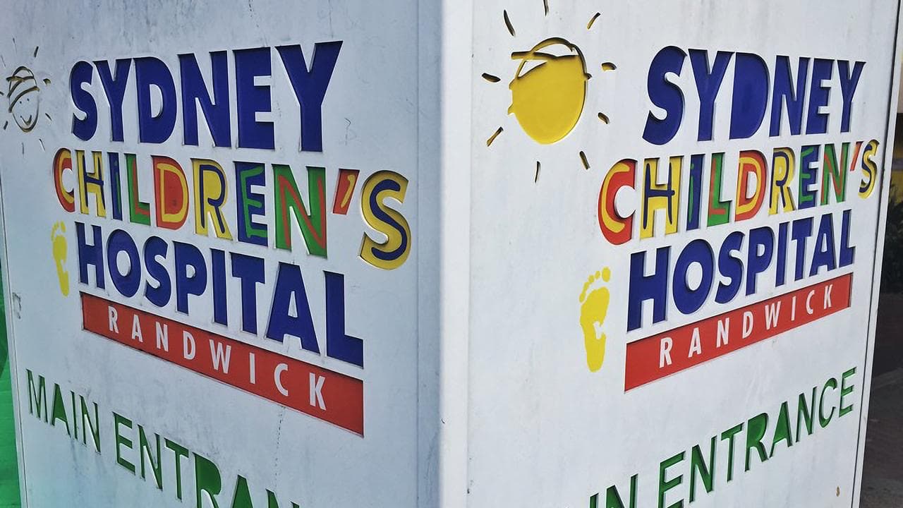 Signage at the Sydney Children's Hospital in Randwick (file image)