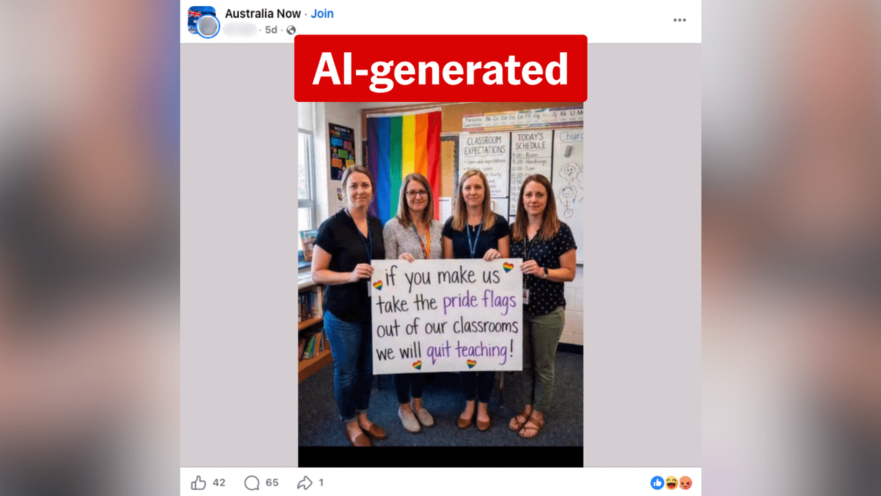 A screenshot of a Facebook post.