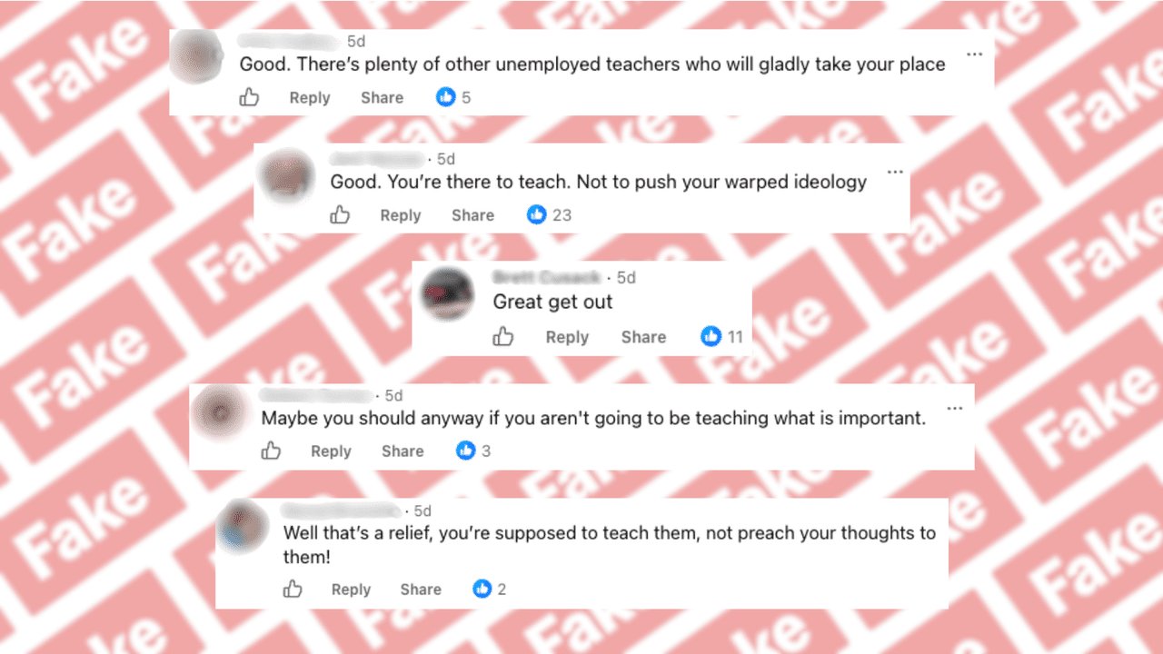 A screenshot of a Facebook post.