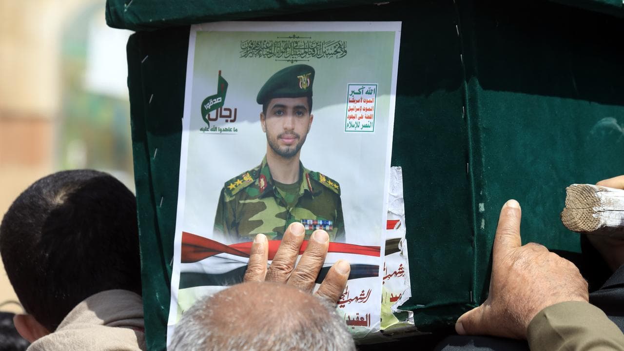 Funeral for Houthi fighters in Sana'a