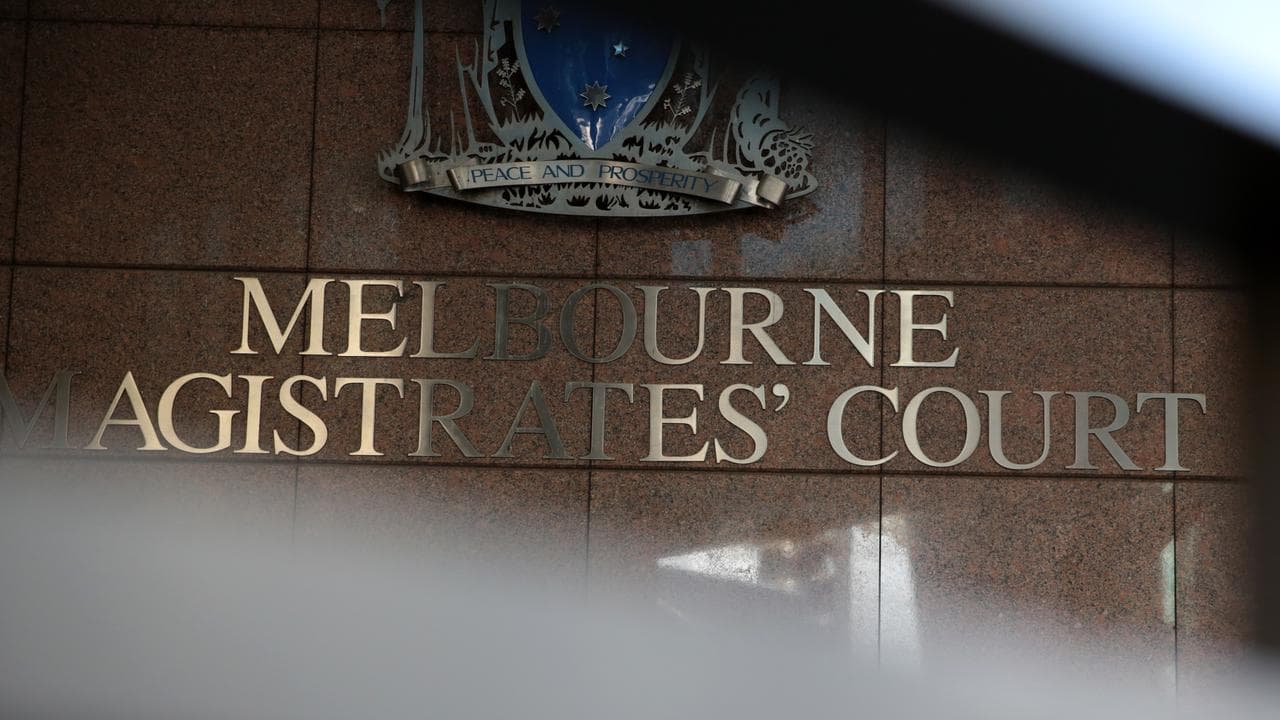 Signage at Melbourne Magistrates Court (file image)