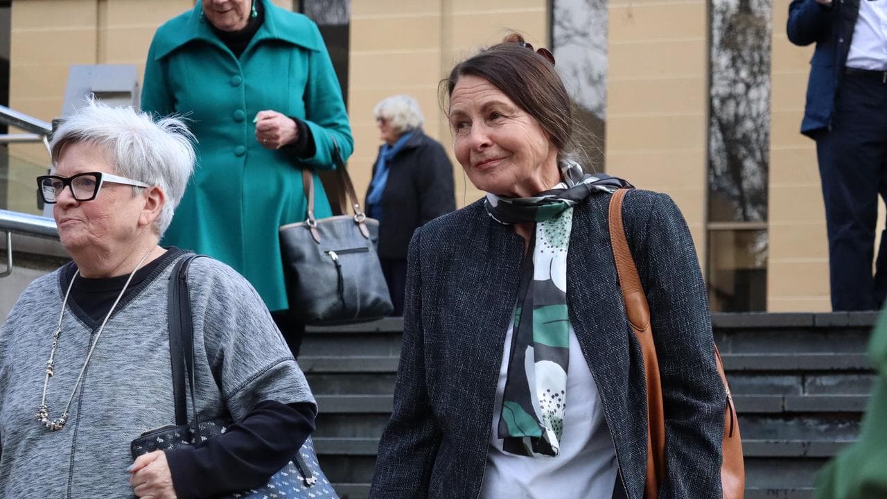 Susan Neill-Fraser (right) with supporters