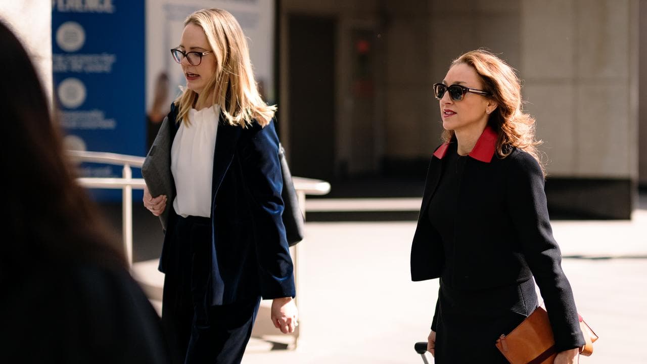 Counsels Assisting the Commission Juliet Curtin (L) and Dr Peggy Dwyer