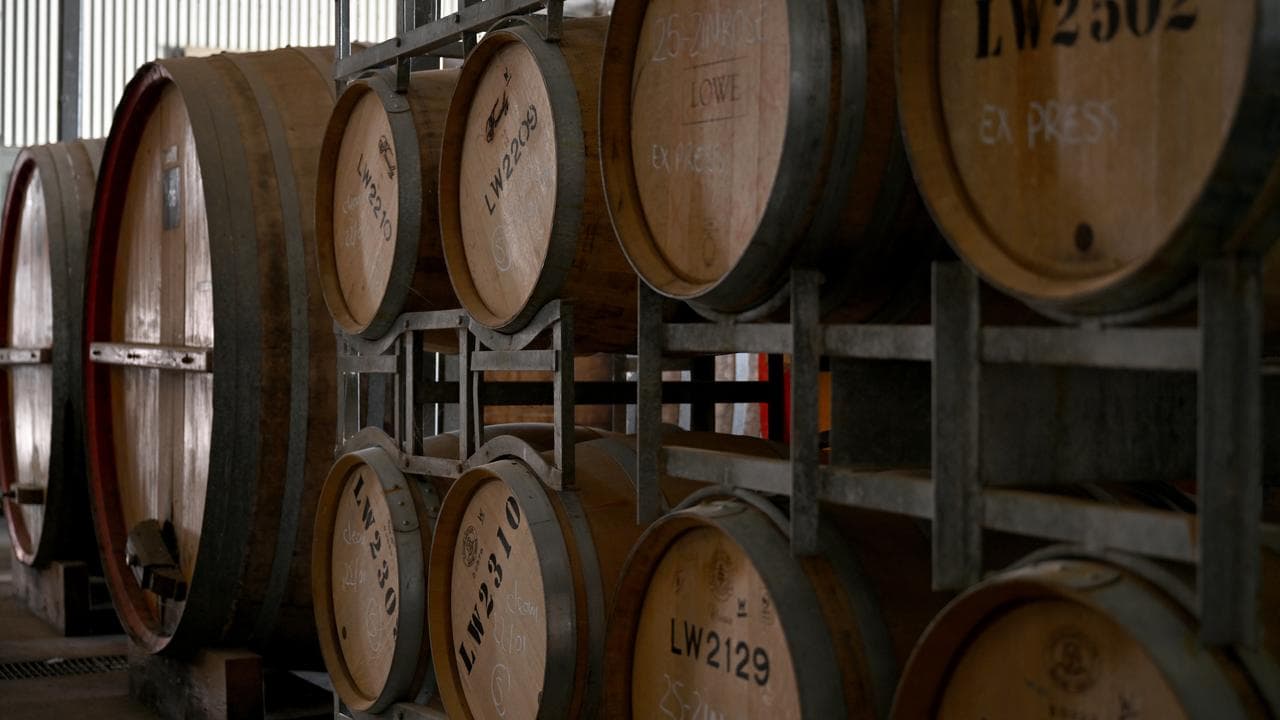 Wine vats at a winery (file image)