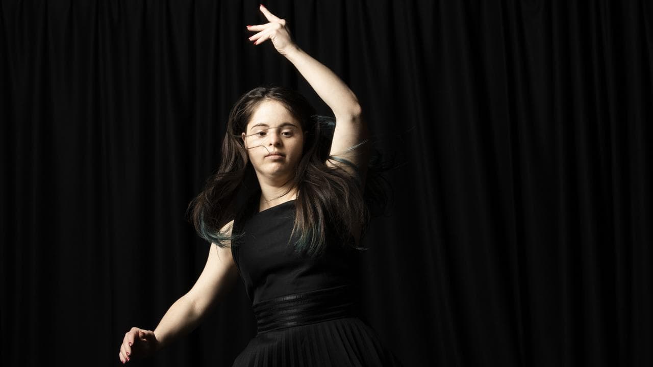 A woman dancing