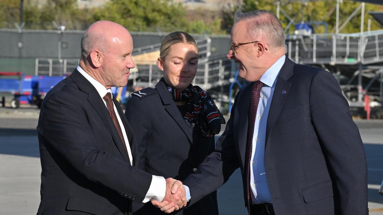 Anthony Albanese at San Jose Airport