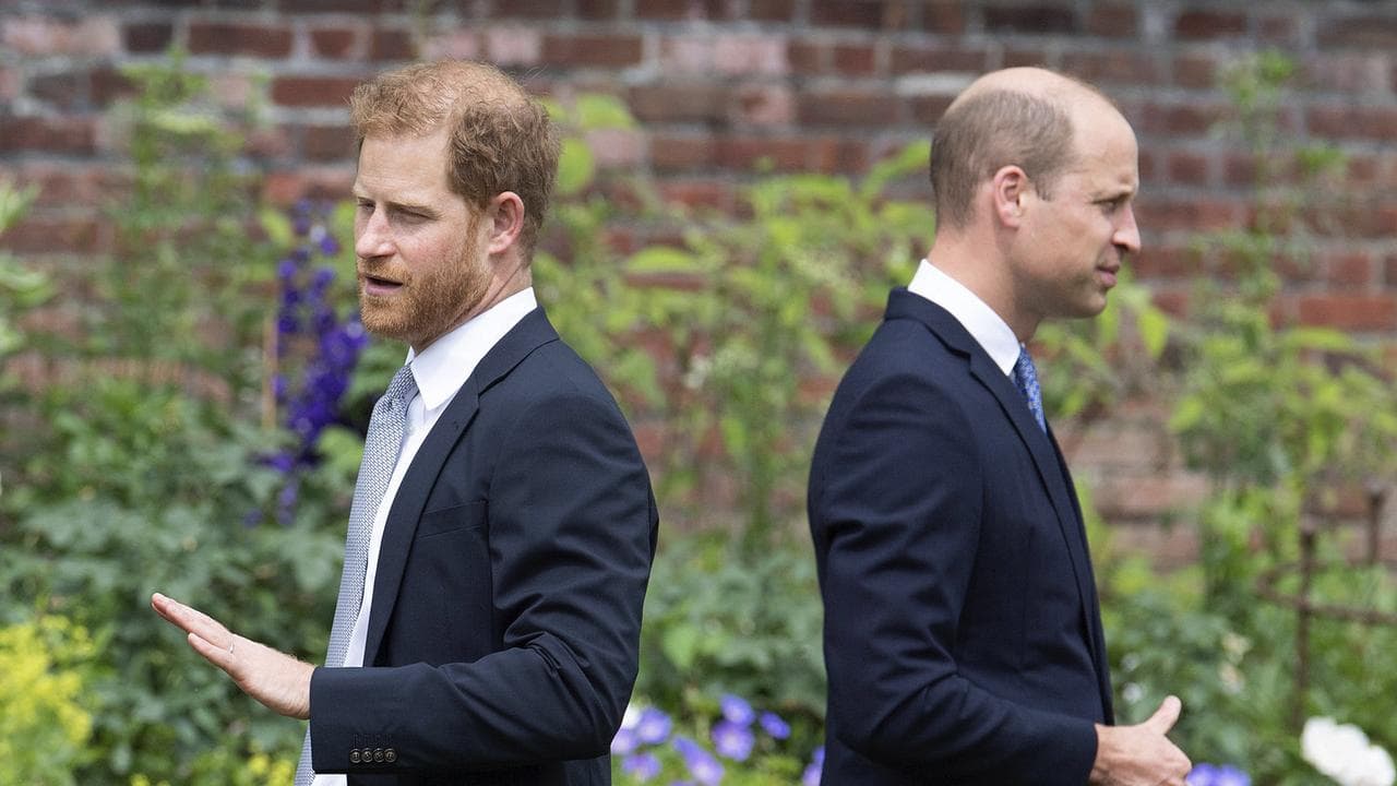Prince Harry, left, and Prince William
