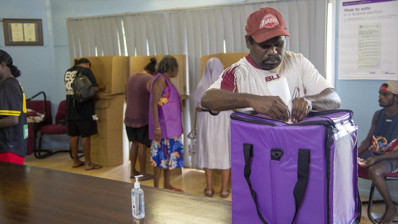 People cast their vote