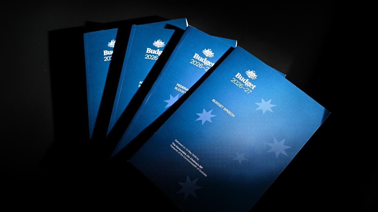 A photo of the Budget papers inside the 2026 Budget lockup.