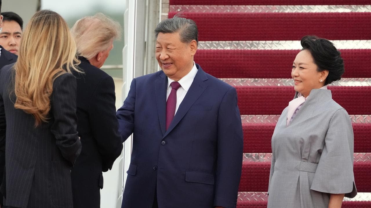Xi Jinping, Peng Liyuan, Donald and Melania Trump