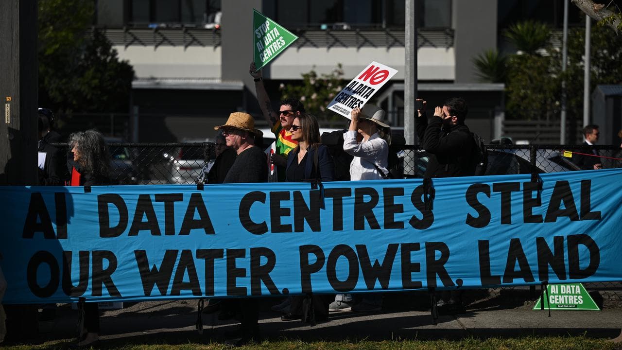 Data centre protest