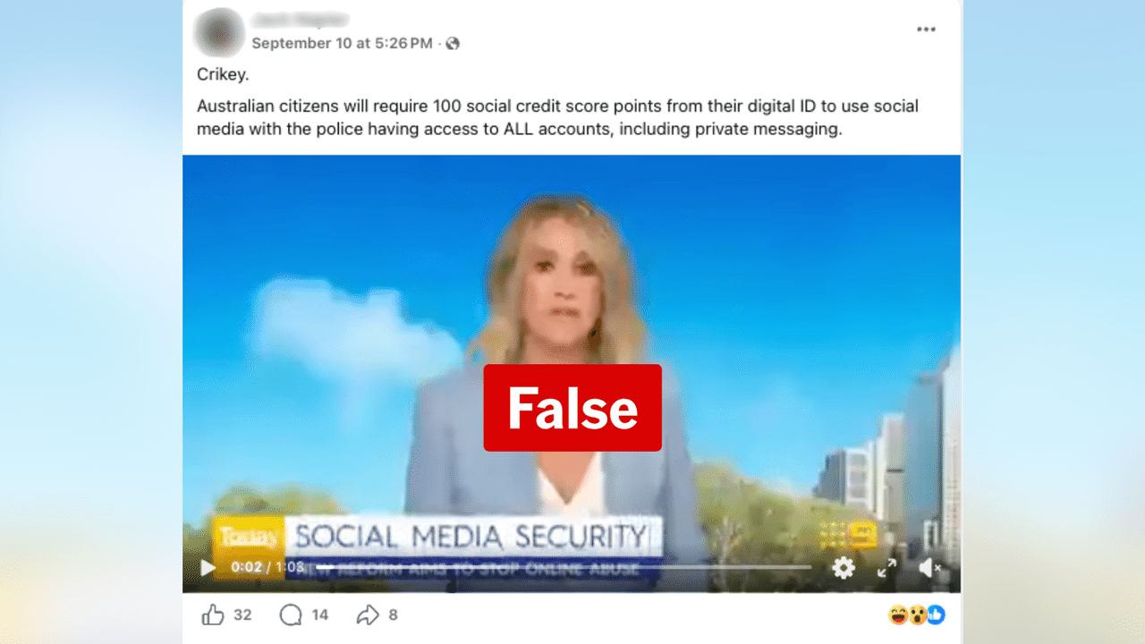 A screenshot of a Facebook post.