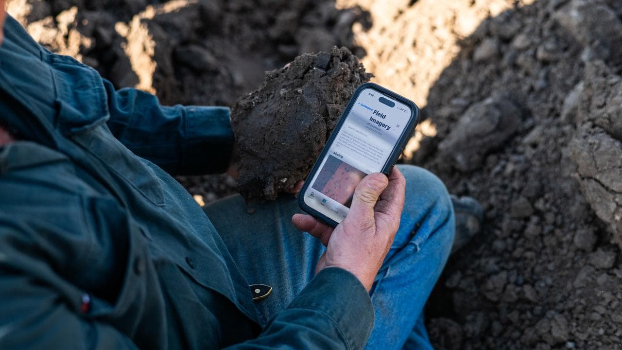 Farmer Andrew Gill is using AI to help run his property