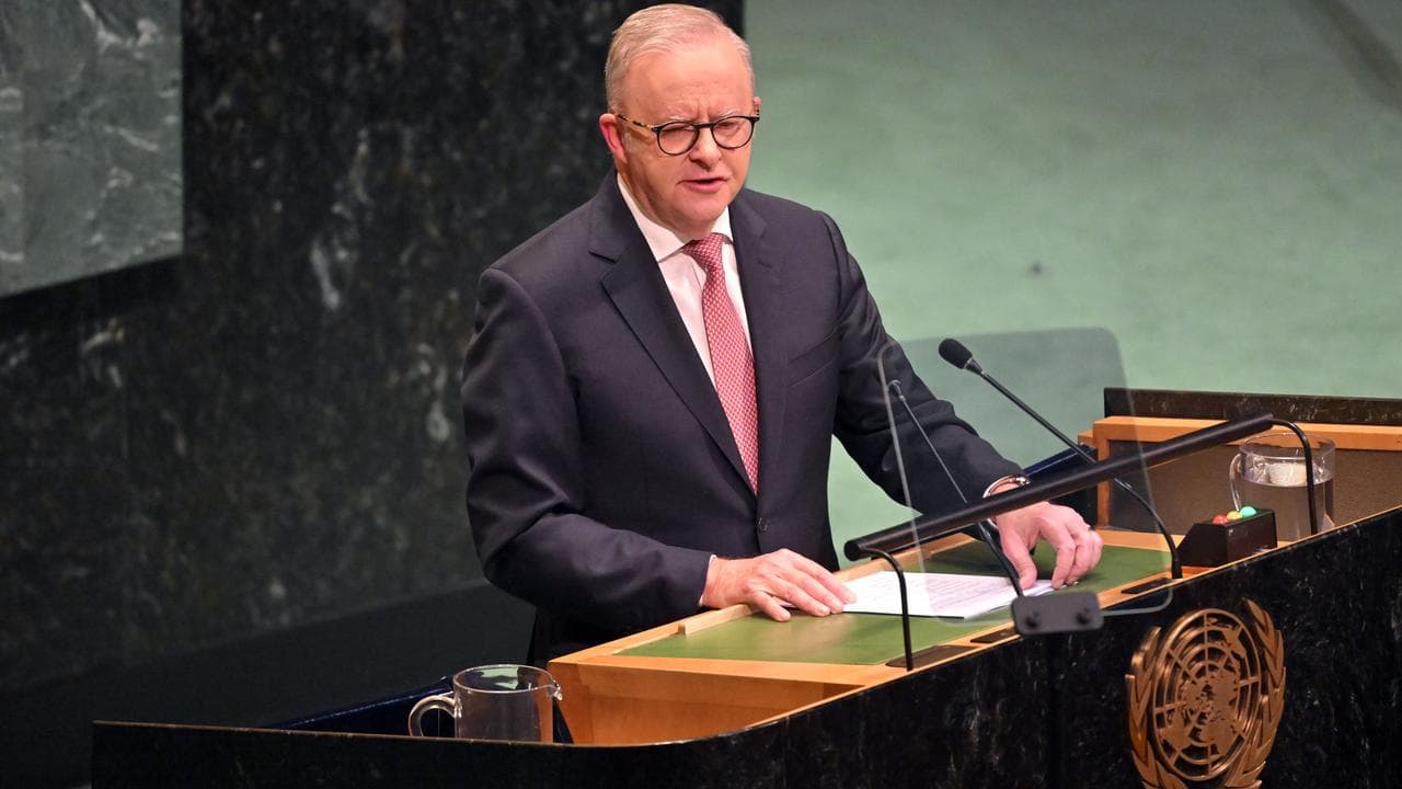 Prime Minister Anthony Albanese speaks at the UN  General Assembly 