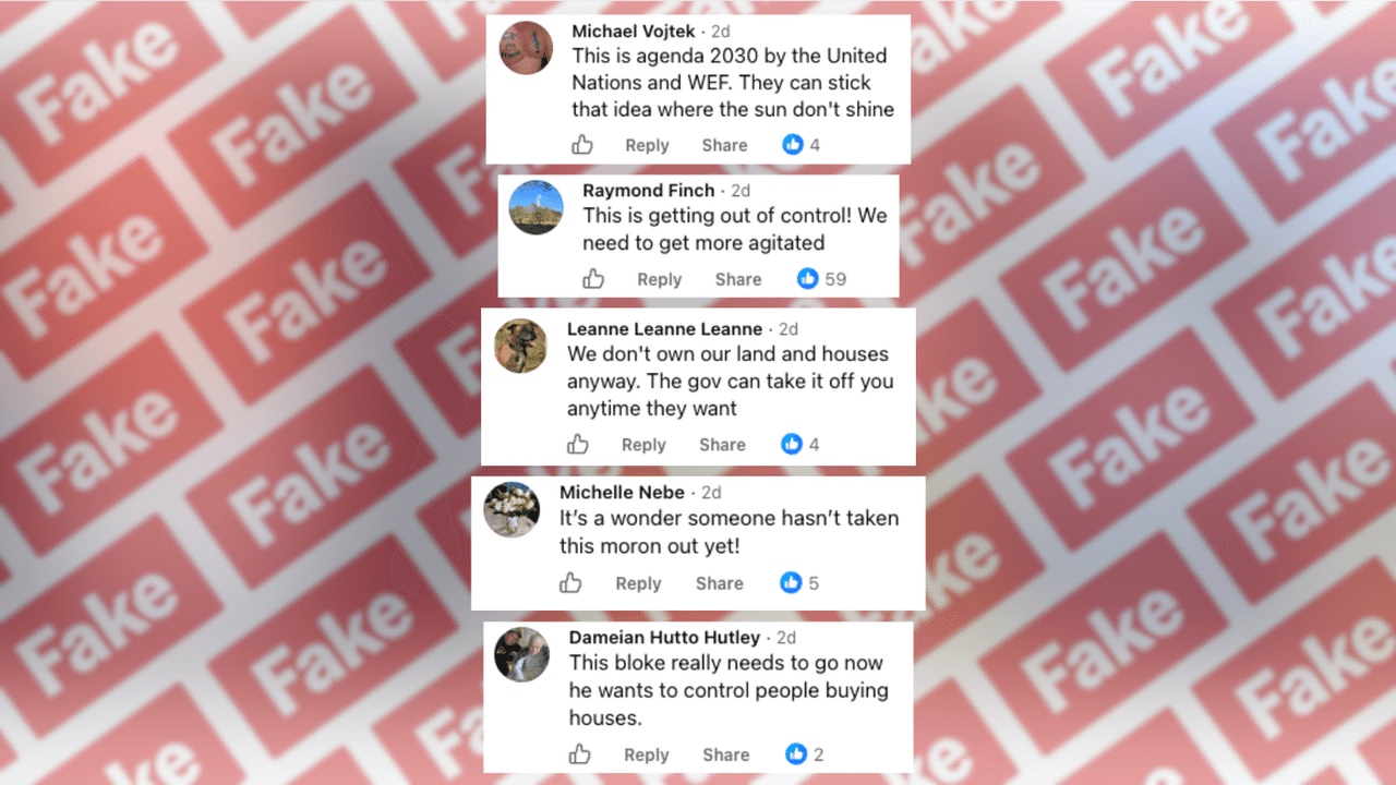 A screenshot of a Facebook post.