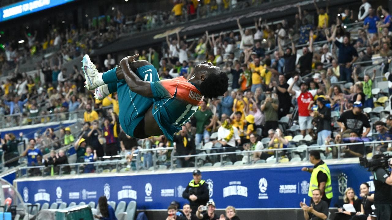 Socceroos striker Nestory Irankunda