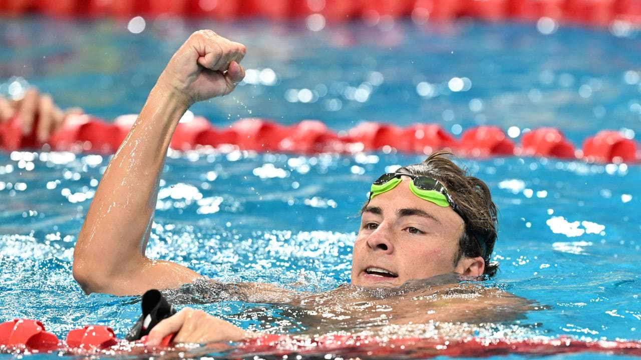 Ben Armbruster broke the national record in the men’s 50m butterfly