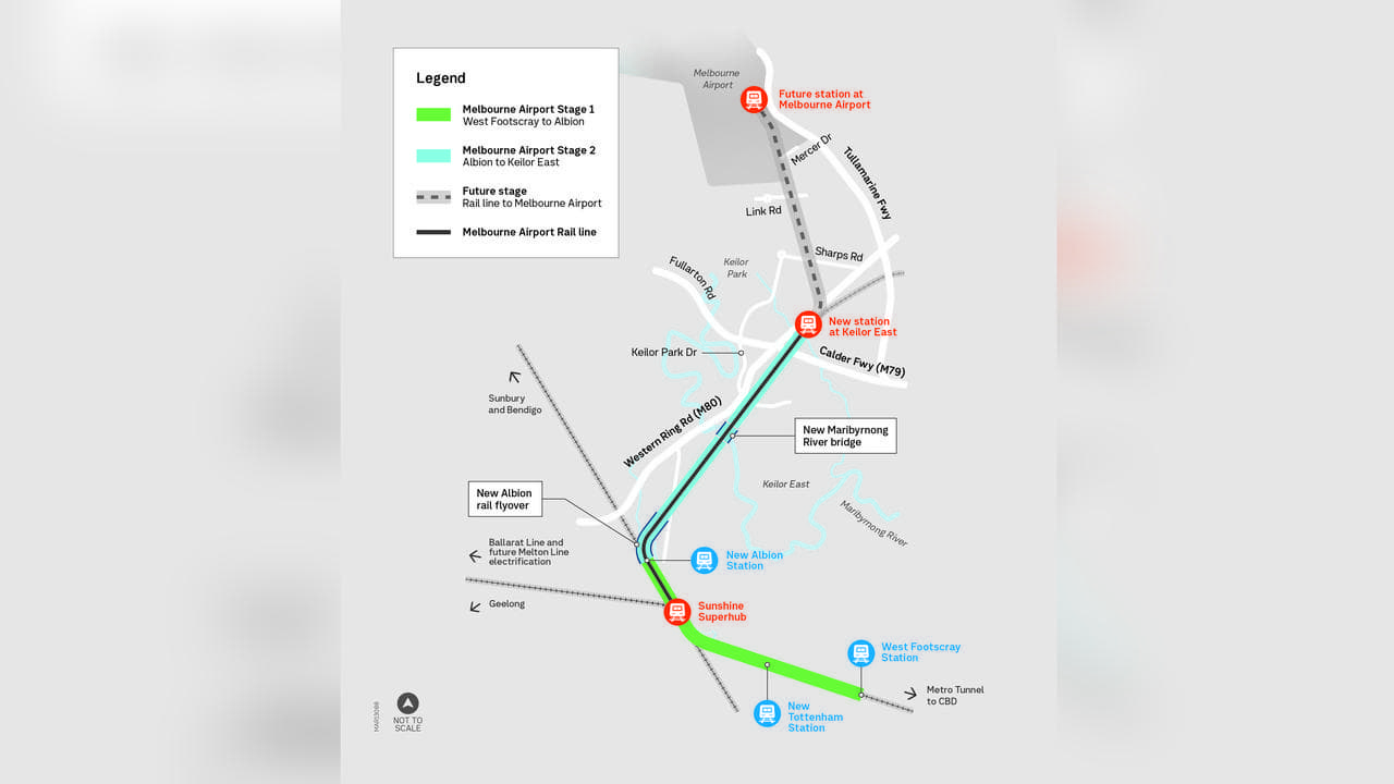 Melbourne rail link.