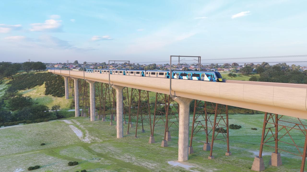 Melbourne rail link.