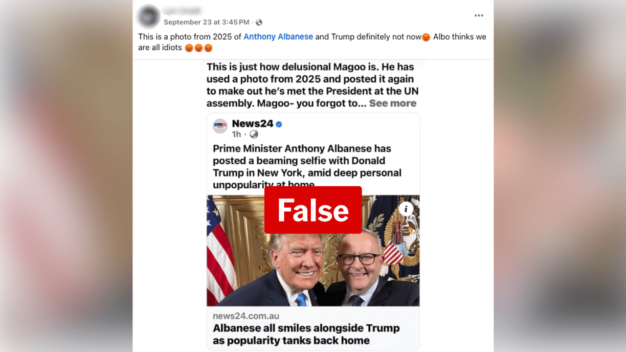 A screenshot of a Facebook post.