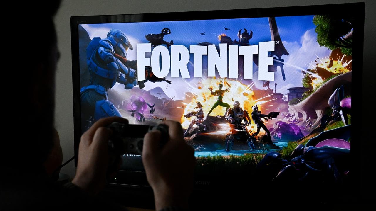 A gamer playing Epic Games’ Fortnite (file image)