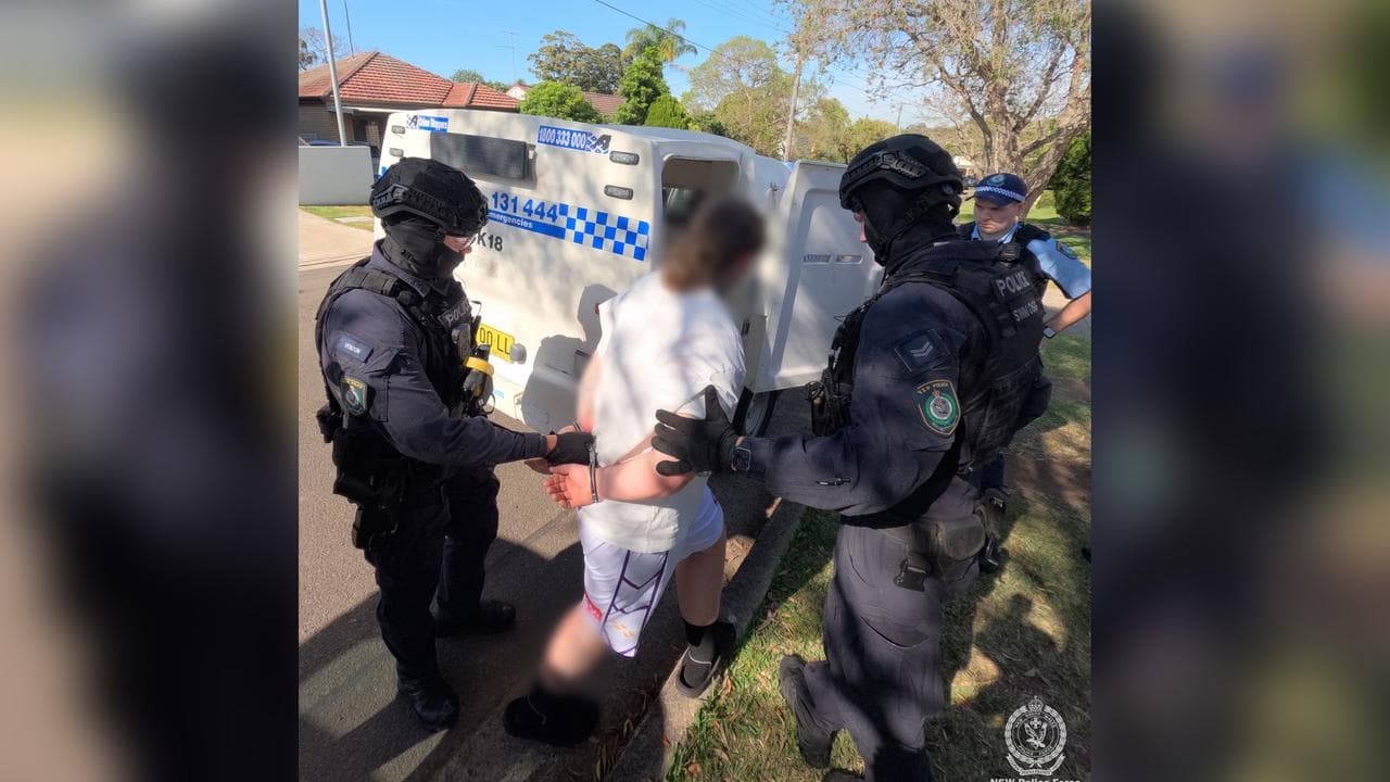 Specialist police arrest a man