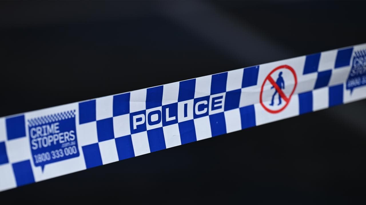 Police tape a crime scene