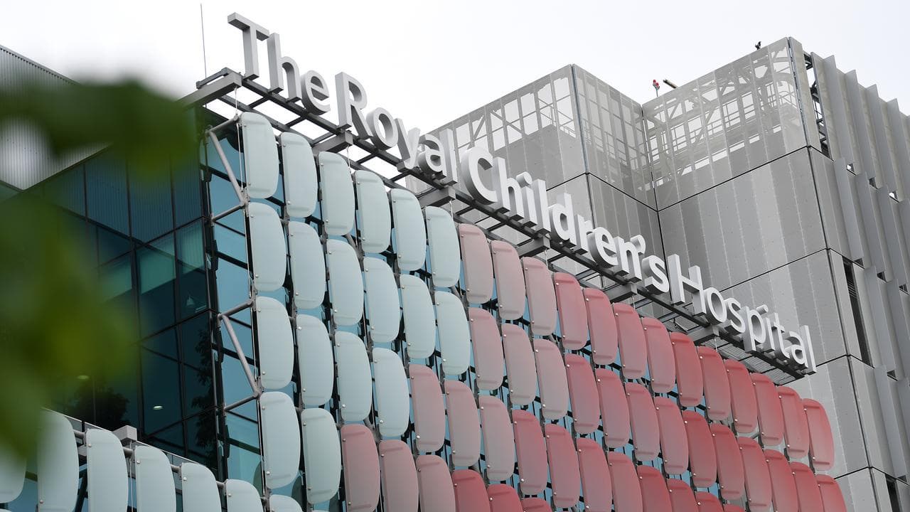 Signage at the Royal Children’s Hospital in Melbourne (file image)