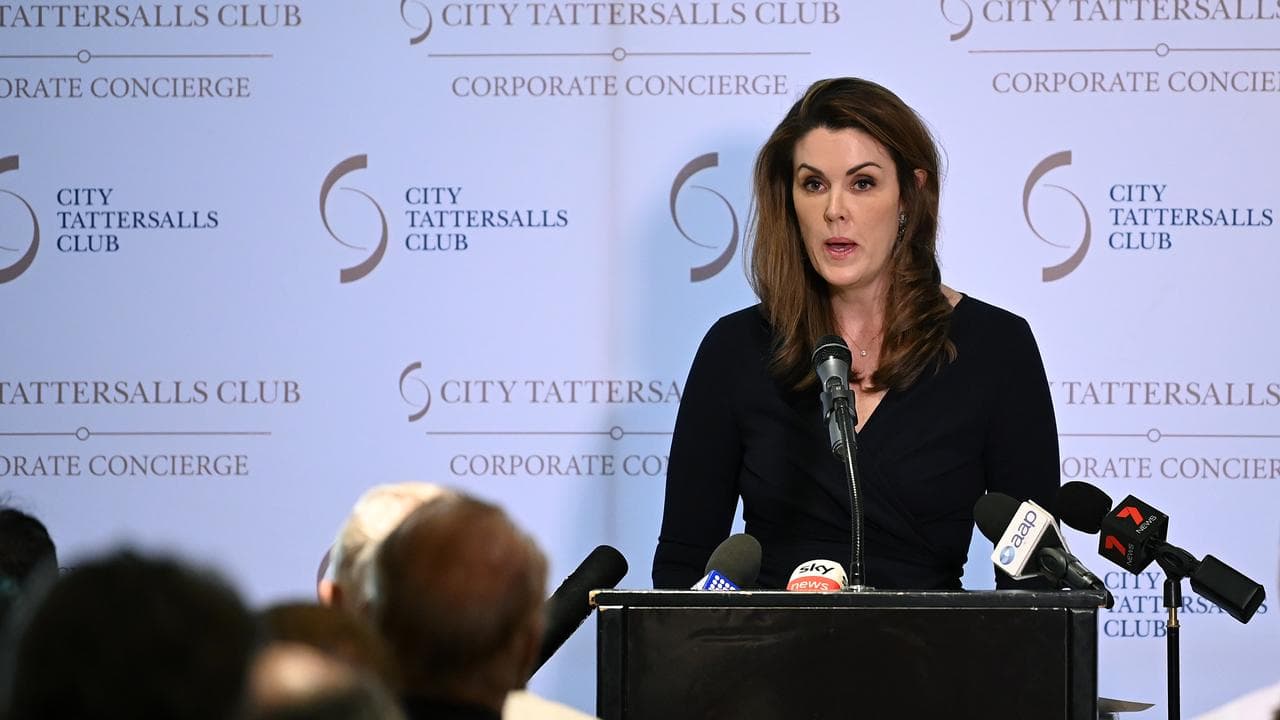 Peta Credlin speaks during a book launch in Sydney, November 25, 2019