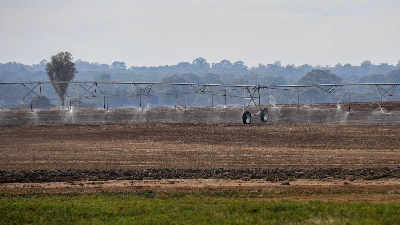 A lateral move irrigation system (file image)