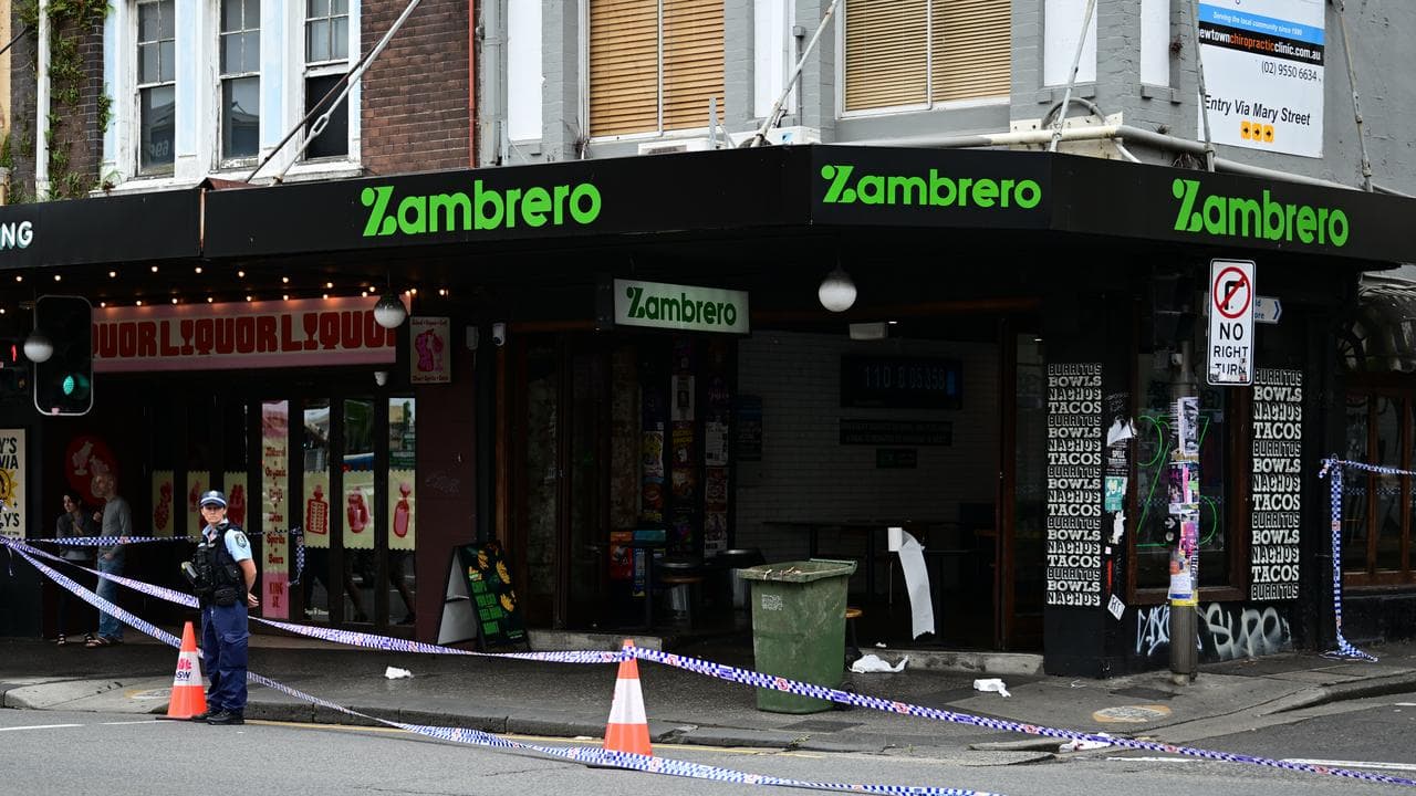 Scene of a stabbing