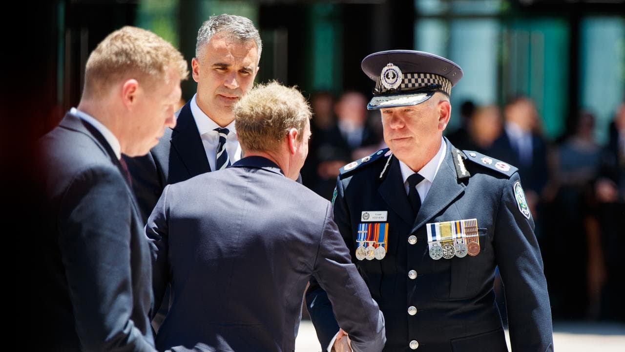 Peter Malinauskas and Grant Stevens (file image)