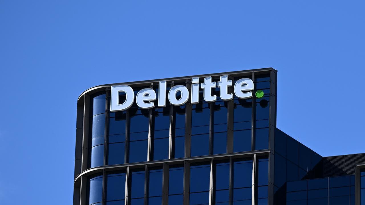 A Deloitte office facade in Sydney