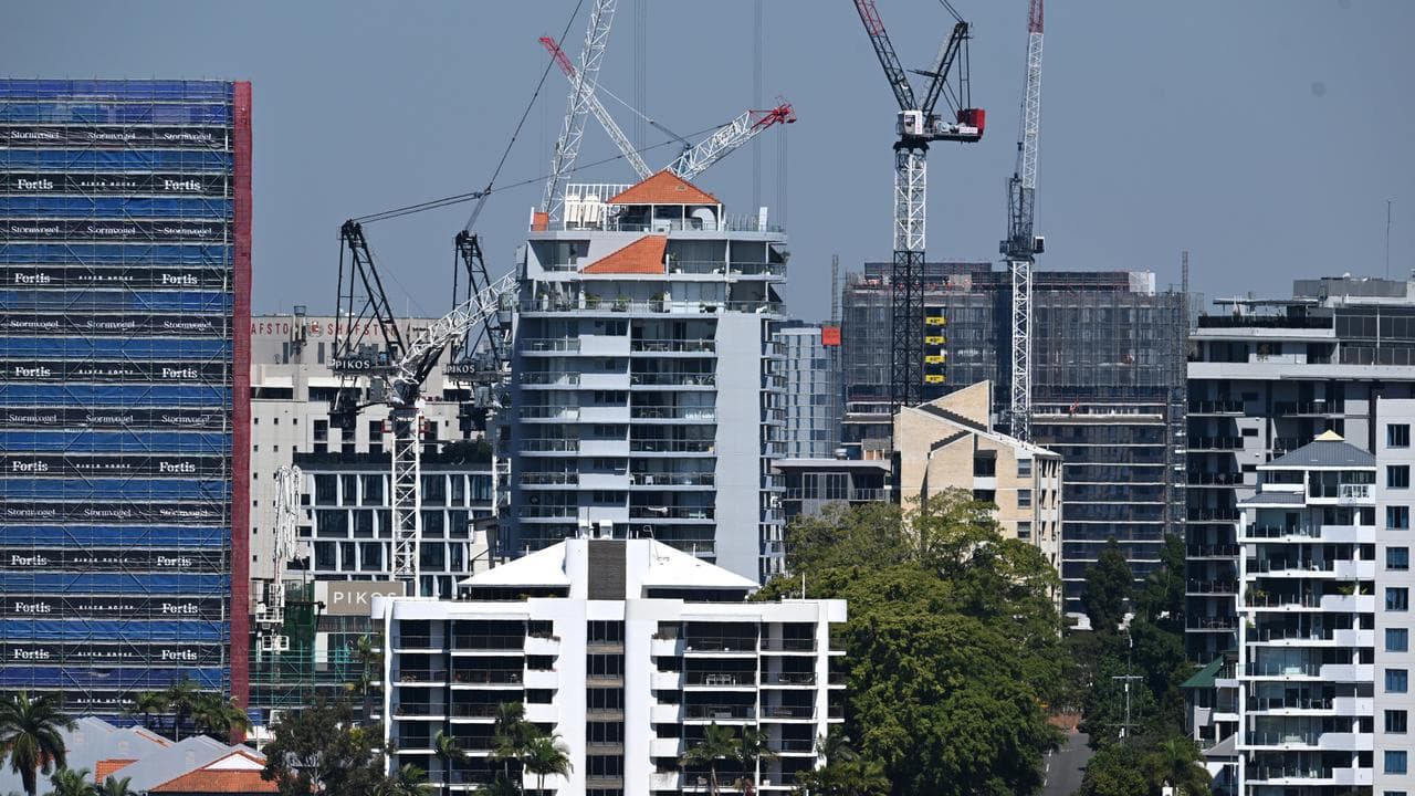 Apartment buildings under construction (file image)