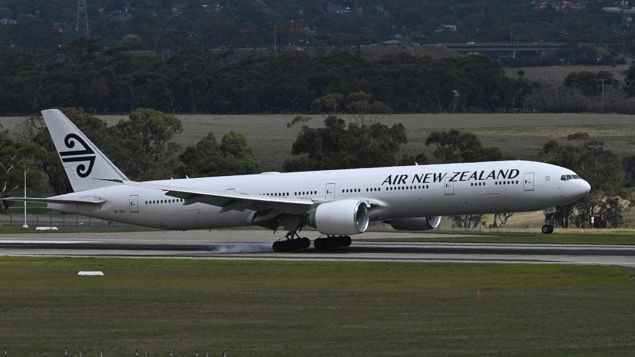 Stock image of an Air New Zealand plan landing in April 2026