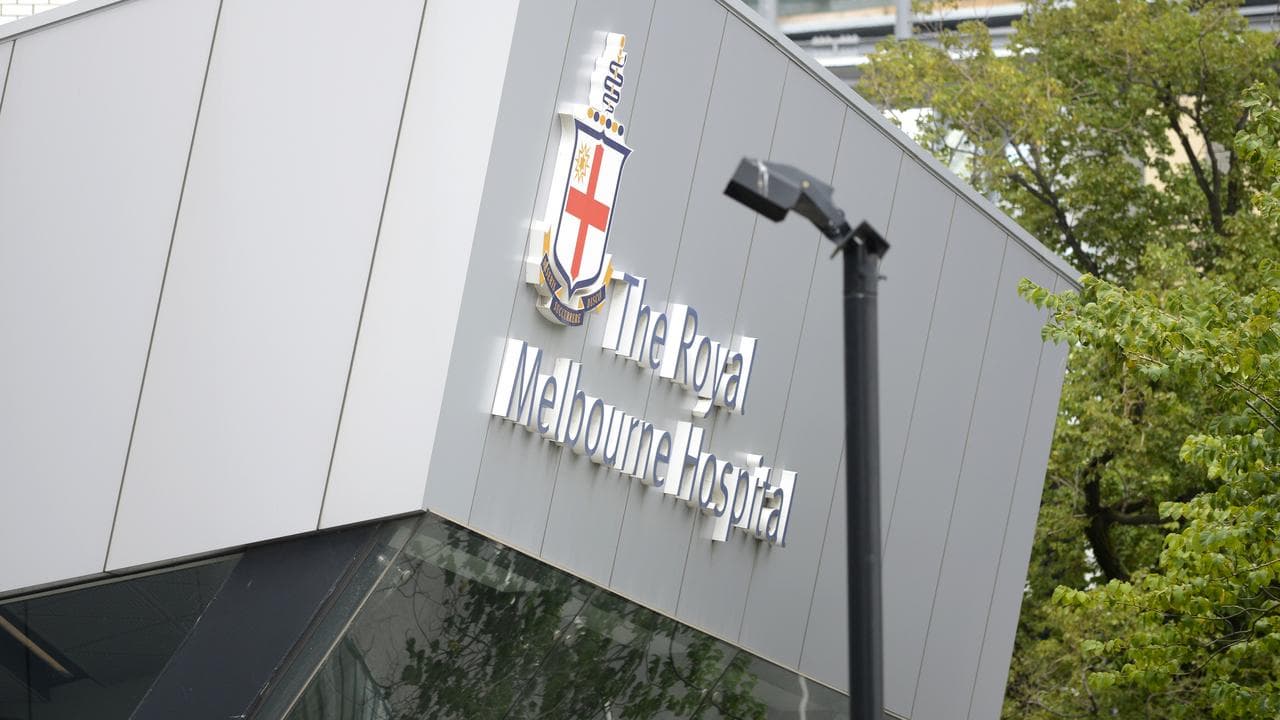 Royal Melbourne Hospital signage (file image)
