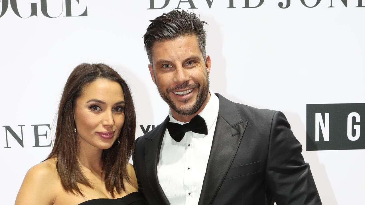 Sam Wood and his wife Snezanaon the red carpet 