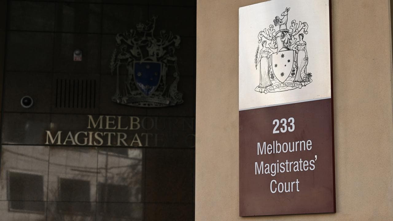 Signage at Melbourne Magistrates Court (file image)