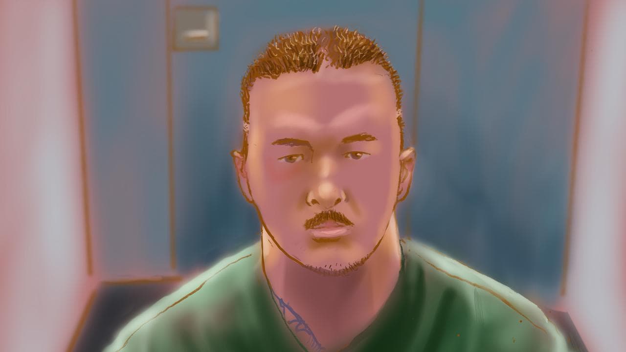 A court sketch depicts Daniel Billings (file image)