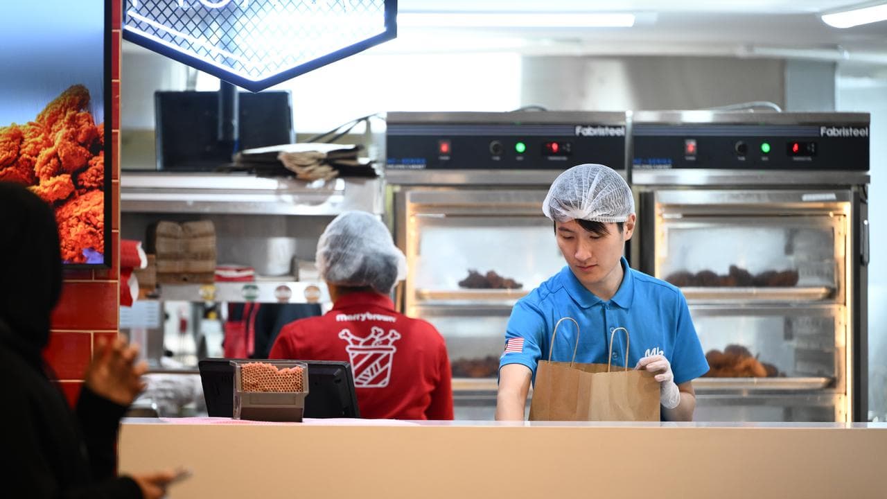 A fast food worker