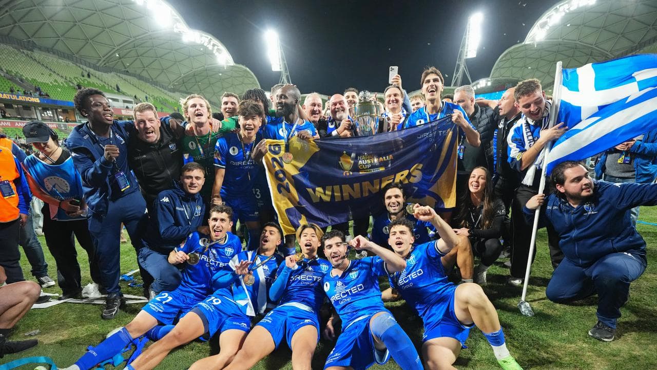NPL side South Melbourne claim the Australia Cup.